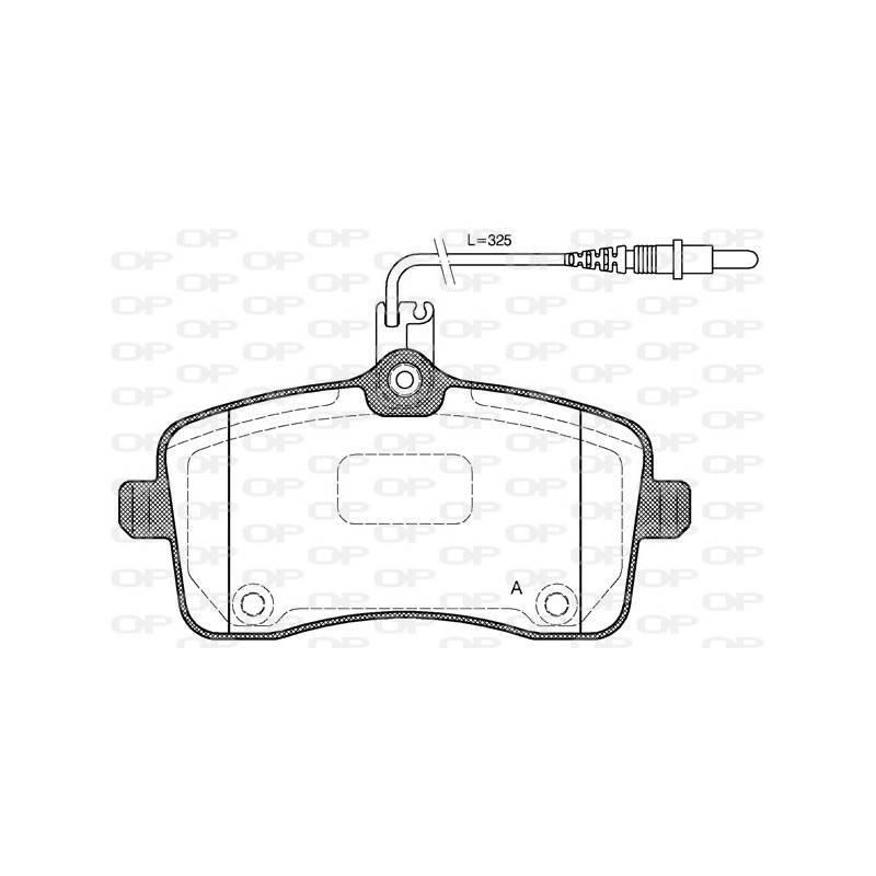 BRAKE PADS OPEN PARTS 1PCS 