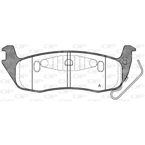 BRAKE PADS OPEN PARTS 1PCS 