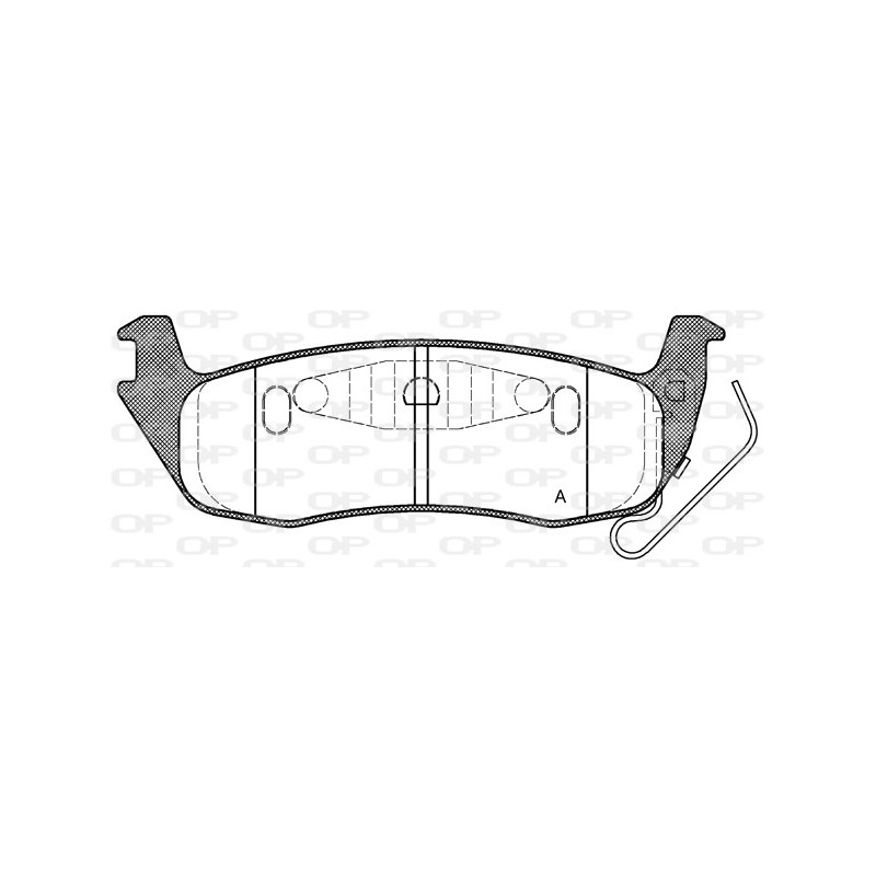 BRAKE PADS OPEN PARTS 1PCS 