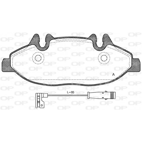 BRAKE PADS OPEN PARTS 1PCS 