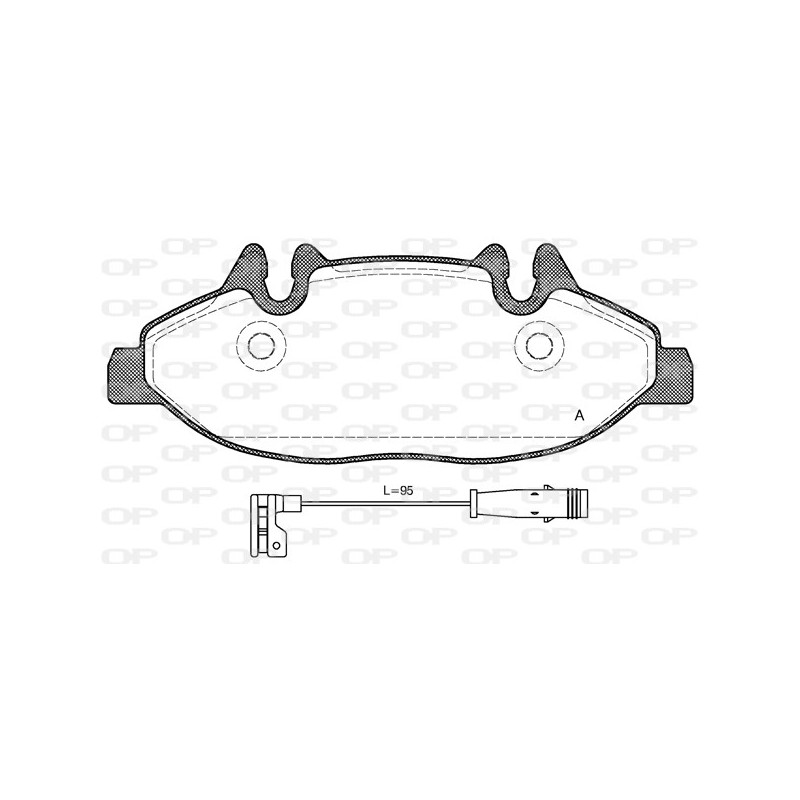 BRAKE PADS OPEN PARTS 1PCS 