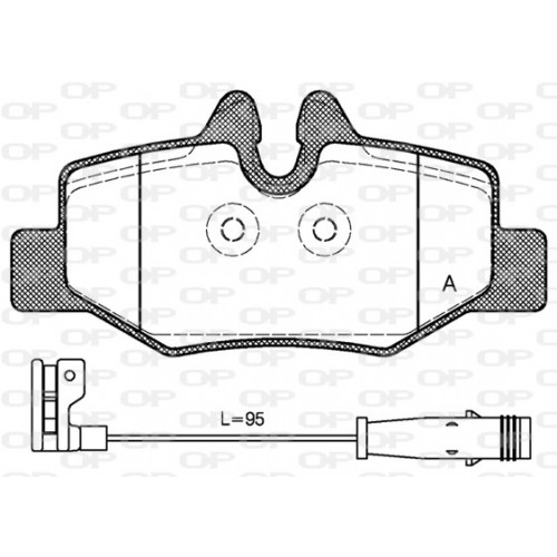 BRAKE PADS OPEN PARTS 1PCS 