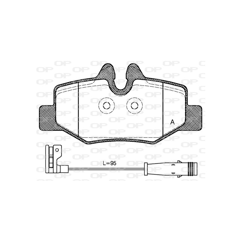 BRAKE PADS OPEN PARTS 1PCS 