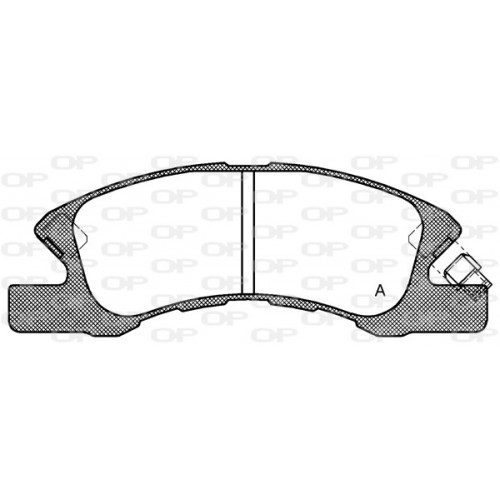 BRAKE PADS OPEN PARTS 1PCS 