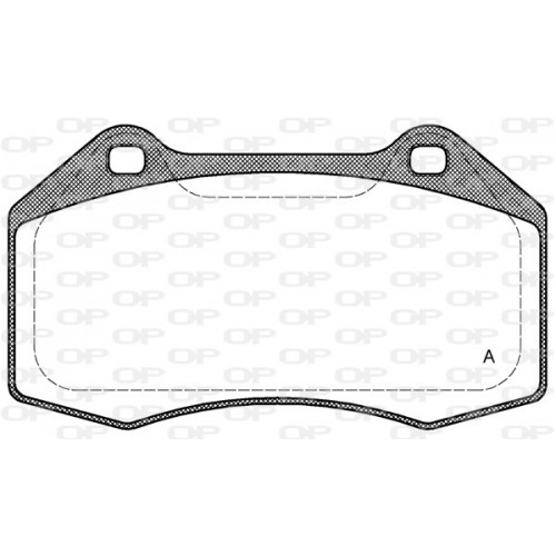 BRAKE PADS OPEN PARTS 1PCS 