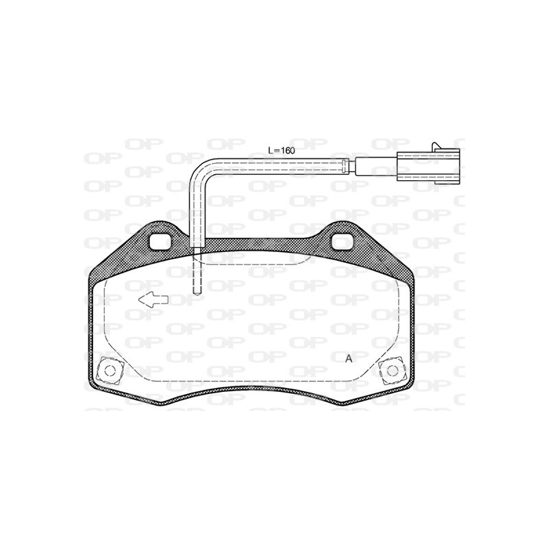 BRAKE PADS OPEN PARTS 1PCS 