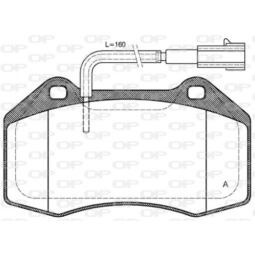 BRAKE PADS OPEN PARTS 1PCS 