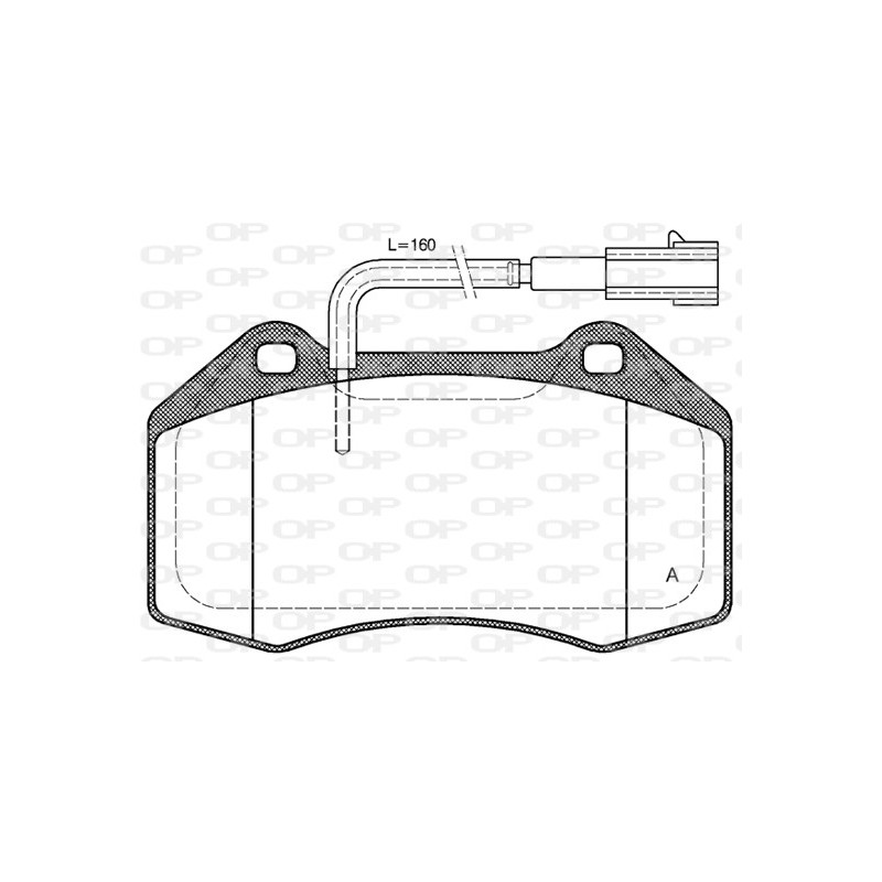 BRAKE PADS OPEN PARTS 1PCS 