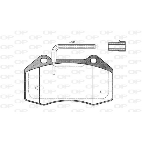 BRAKE PADS OPEN PARTS 1PCS 