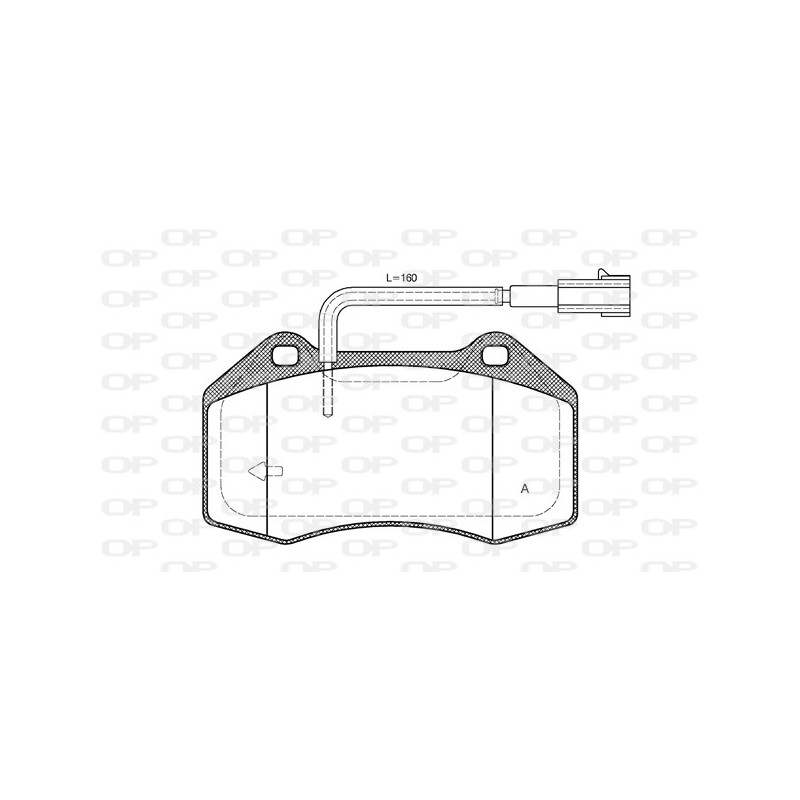 BRAKE PADS OPEN PARTS 1PCS 