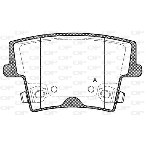 BRAKE PADS OPEN PARTS 1PCS 