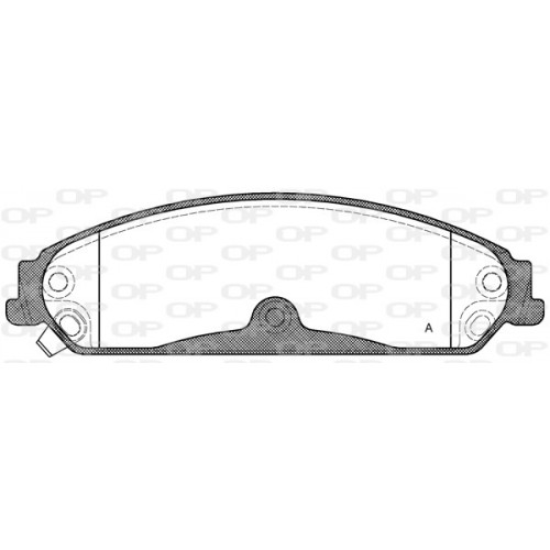 BRAKE PADS OPEN PARTS 1PCS 