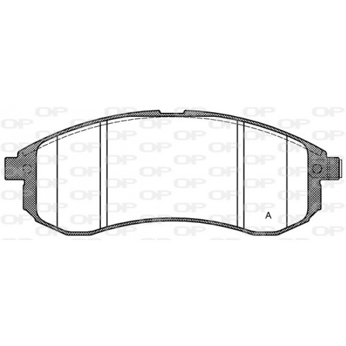 BRAKE PADS OPEN PARTS 1PCS 