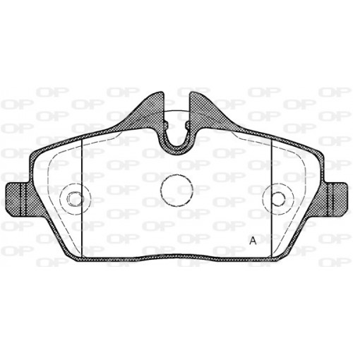 BRAKE PADS OPEN PARTS 1PCS 