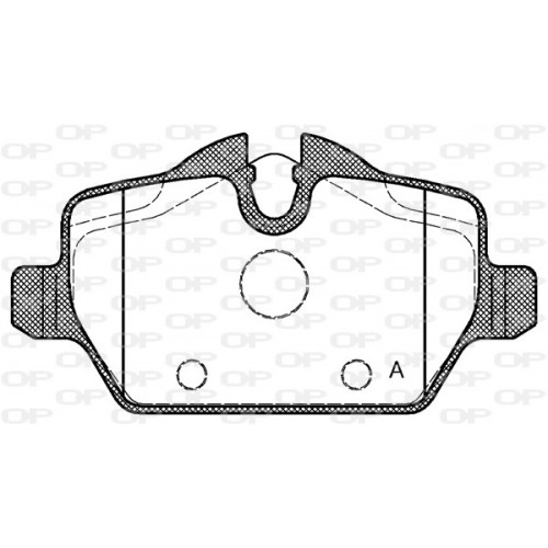 BRAKE PADS OPEN PARTS 1PCS 