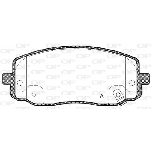 BRAKE PADS OPEN PARTS 1PCS 