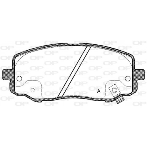 BRAKE PADS OPEN PARTS 1PCS 