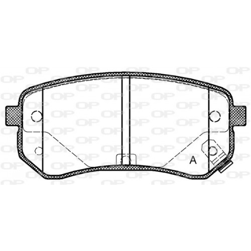 BRAKE PADS OPEN PARTS 1PCS 