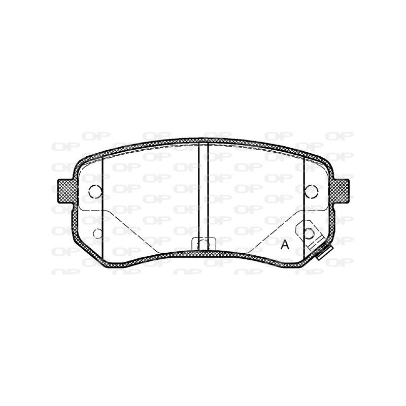 BRAKE PADS OPEN PARTS 1PCS 