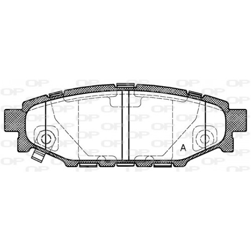 BRAKE PADS OPEN PARTS 1PCS 