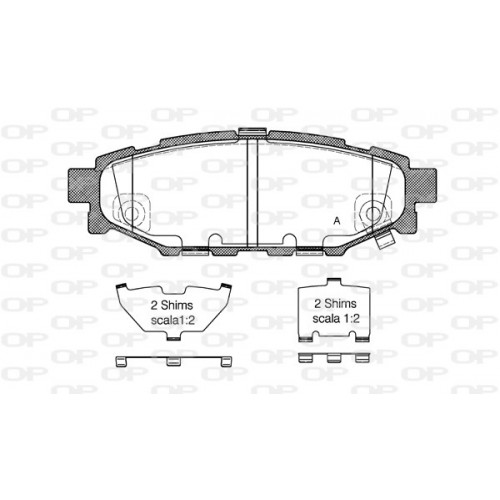 BRAKE PADS OPEN PARTS 1PCS 