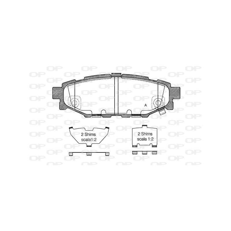 BRAKE PADS OPEN PARTS 1PCS 