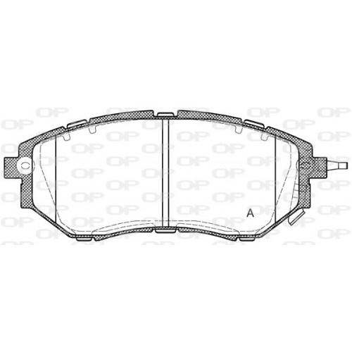 BRAKE PADS OPEN PARTS 1PCS *ESAURIM 