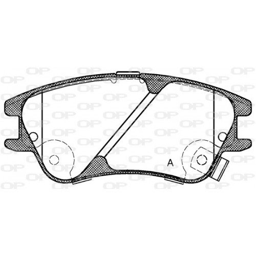 BRAKE PADS OPEN PARTS 1PCS 