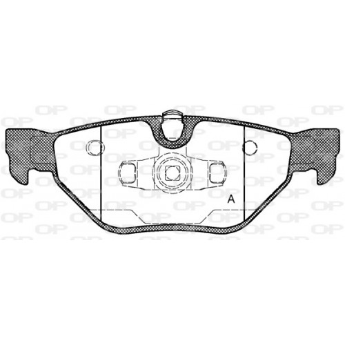 BRAKE PADS OPEN PARTS 1PCS 