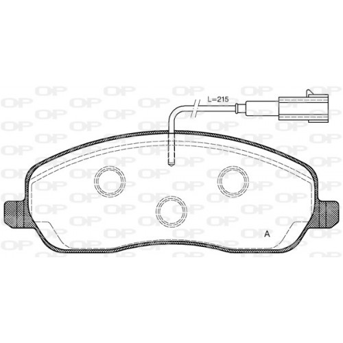 BRAKE PADS OPEN PARTS 1PCS *ESAURIM 