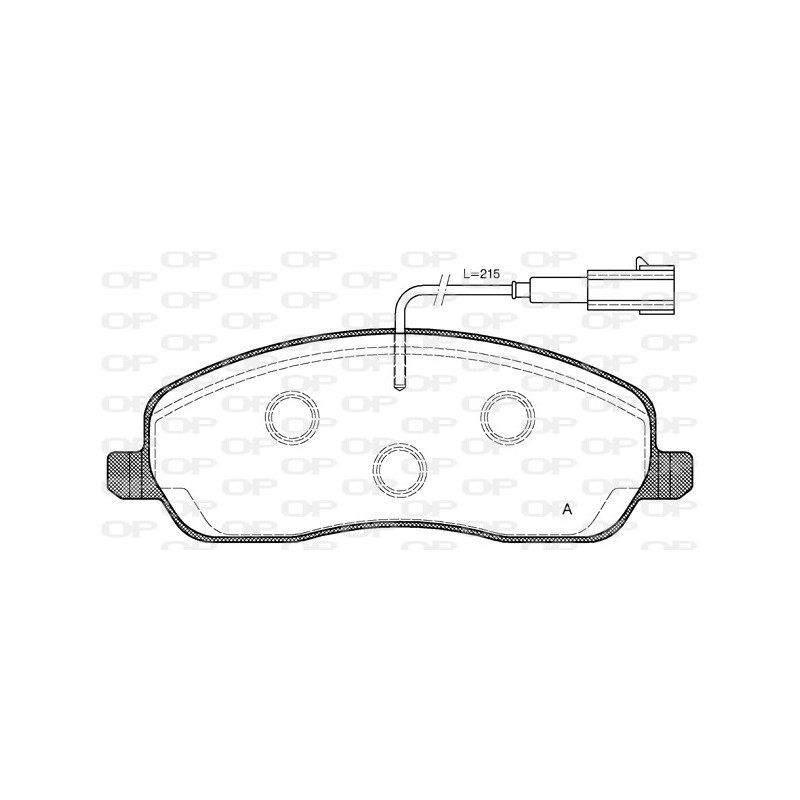 BRAKE PADS OPEN PARTS 1PCS *ESAURIM 