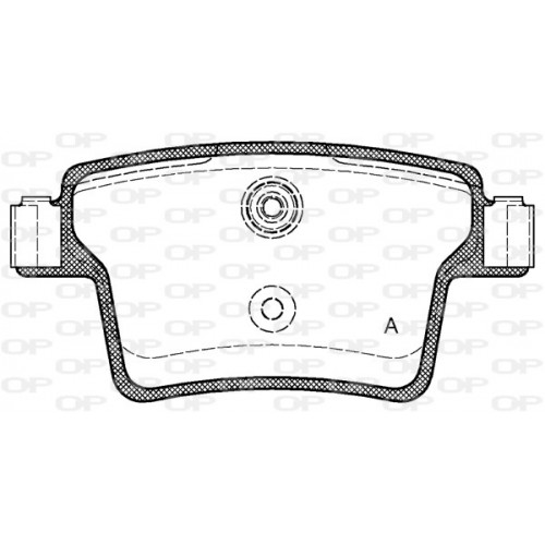 BRAKE PADS OPEN PARTS 1PCS 