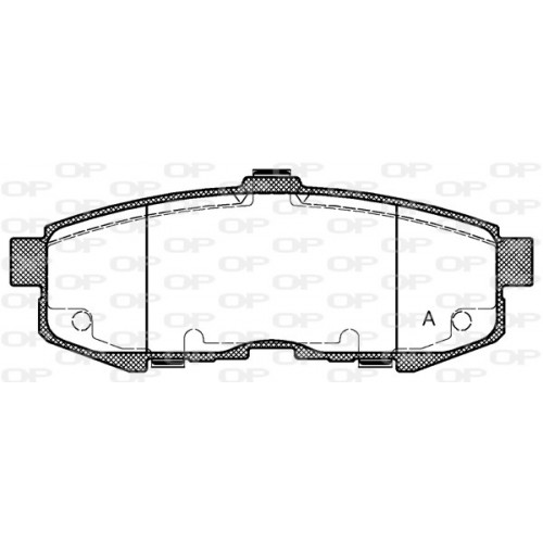 BRAKE PADS OPEN PARTS 1PCS *ESAURIM 