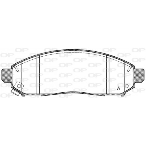 BRAKE PADS OPEN PARTS 1PCS 