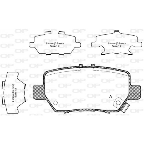 BRAKE PADS OPEN PARTS 1PCS ... 