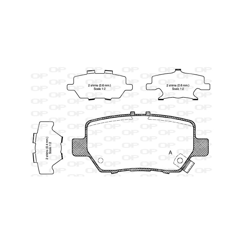 BRAKE PADS OPEN PARTS 1PCS ... 