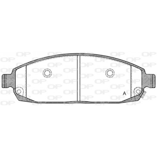 BRAKE PADS OPEN PARTS 1PCS 