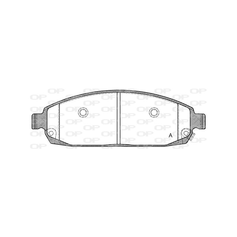 BRAKE PADS OPEN PARTS 1PCS 