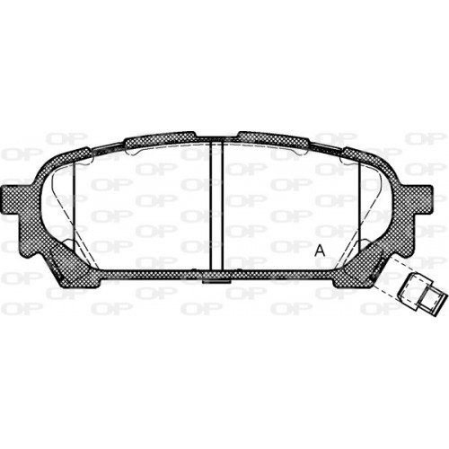 BRAKE PADS OPEN PARTS 1PCS ... 