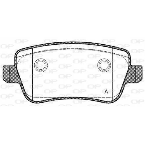 BRAKE PADS OPEN PARTS 1PCS 