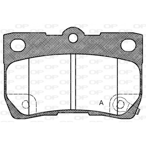 BRAKE PADS OPEN PARTS 1PCS ... 