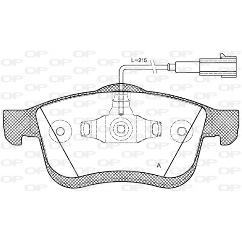 BRAKE PADS OPEN PARTS 1PCS 