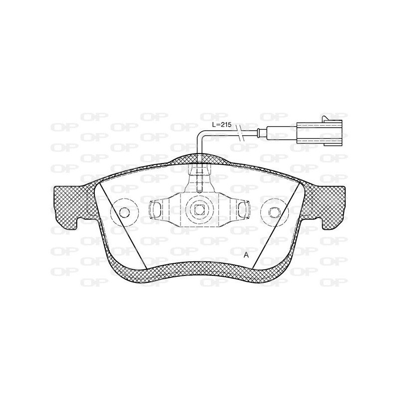 BRAKE PADS OPEN PARTS 1PCS 