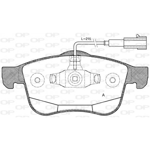 BRAKE PADS OPEN PARTS 1PCS 