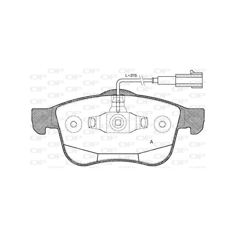 BRAKE PADS OPEN PARTS 1PCS 