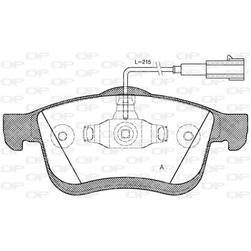 BRAKE PADS OPEN PARTS 1PCS 