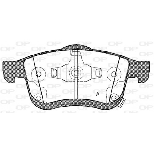 BRAKE PADS OPEN PARTS 1PCS 