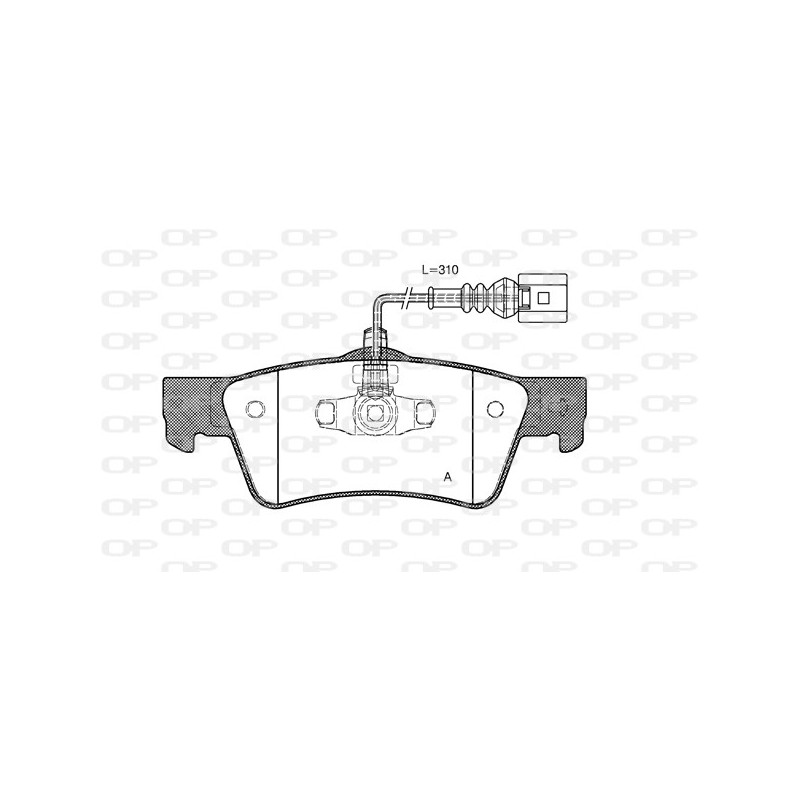 BRAKE PADS OPEN PARTS 1PCS 