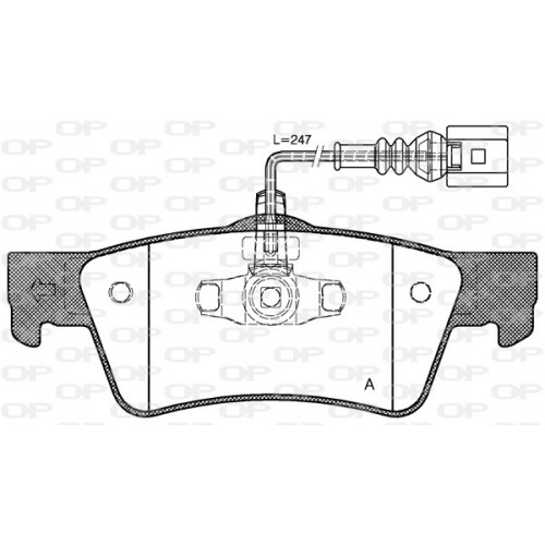 BRAKE PADS OPEN PARTS 1PCS 