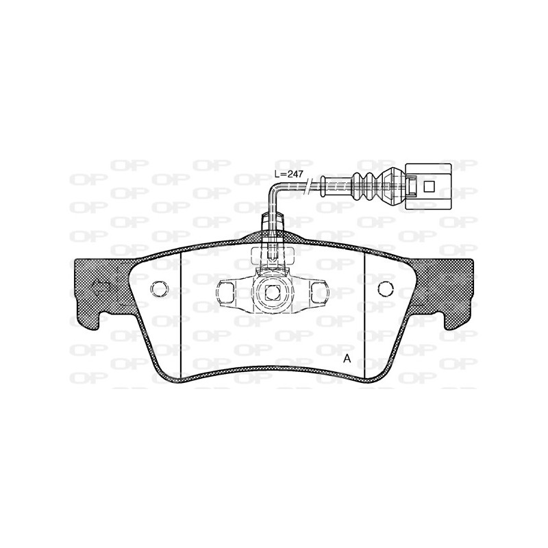 BRAKE PADS OPEN PARTS 1PCS 